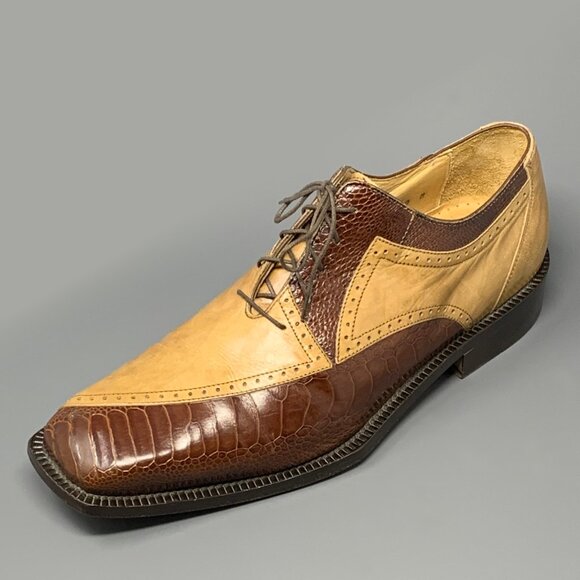 BELVEDERE \'Florence\' / Exotic Ostrich Leg & Italian Calfskin Oxford / Men’s 10M main image 12